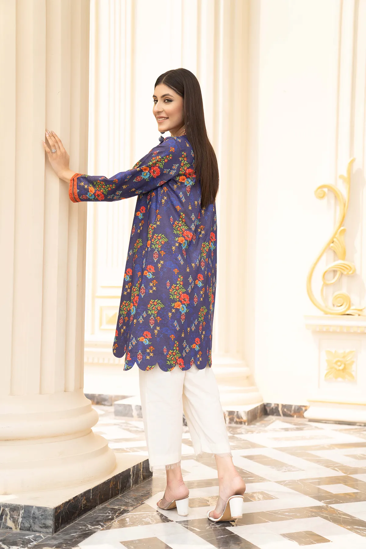 1PC Raw Silk Shirt - 31