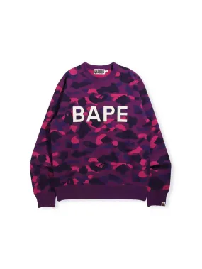 A Bathing Ape Colour Camo BAPE Crewneck Purple