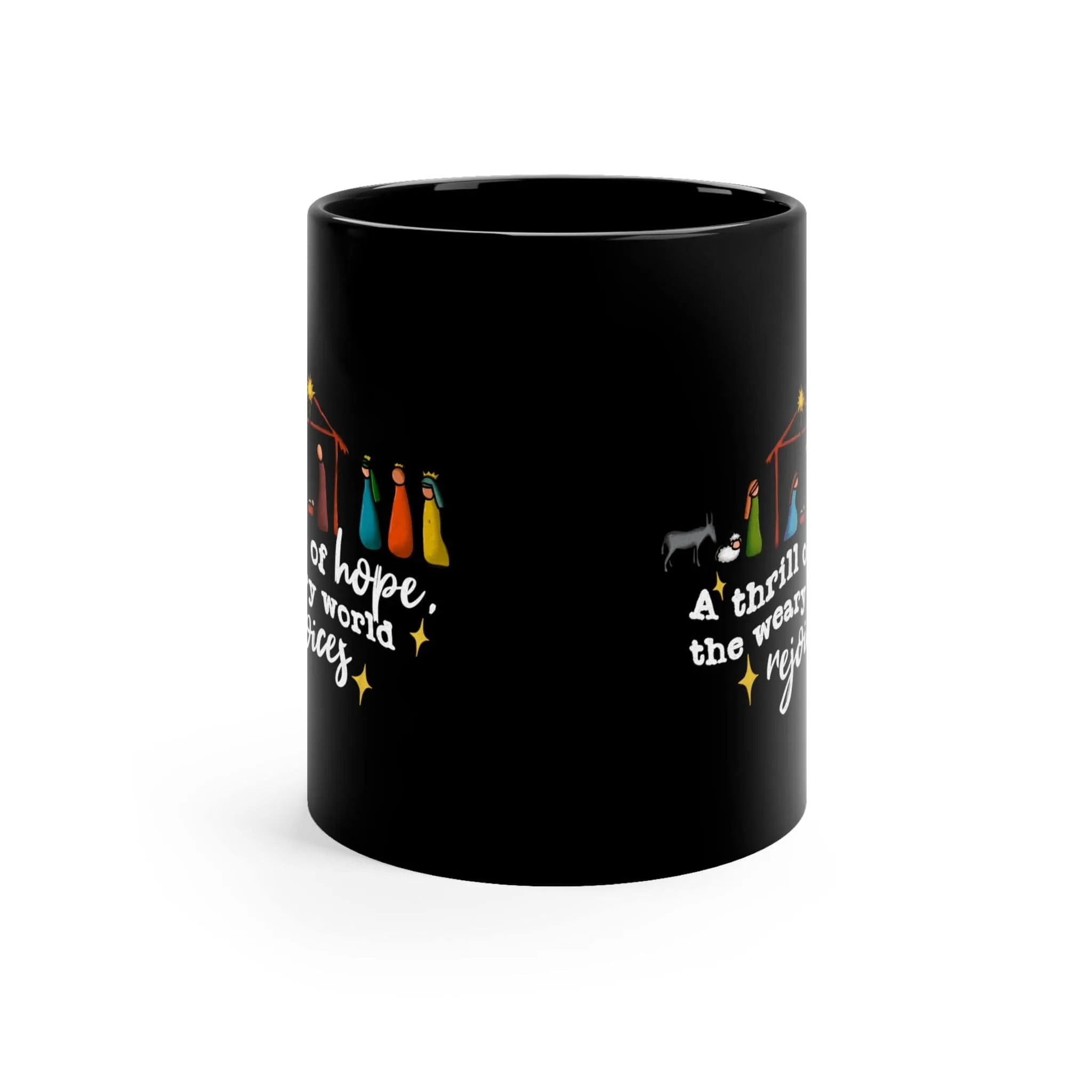 A Thrill of Hope 11oz Black Mug