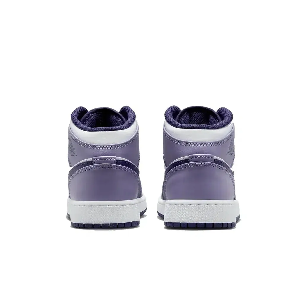 Air Jordan 1 Mid "White Sky J Purple (GS)"