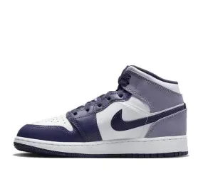 Air Jordan 1 Mid "White Sky J Purple (GS)"