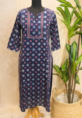 Alana Dabu Cotton Kurta