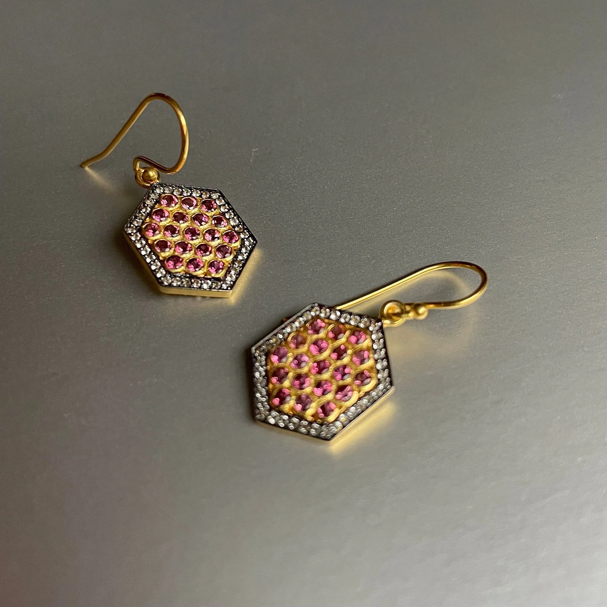 Alena Earrings With Pink Tourmaline