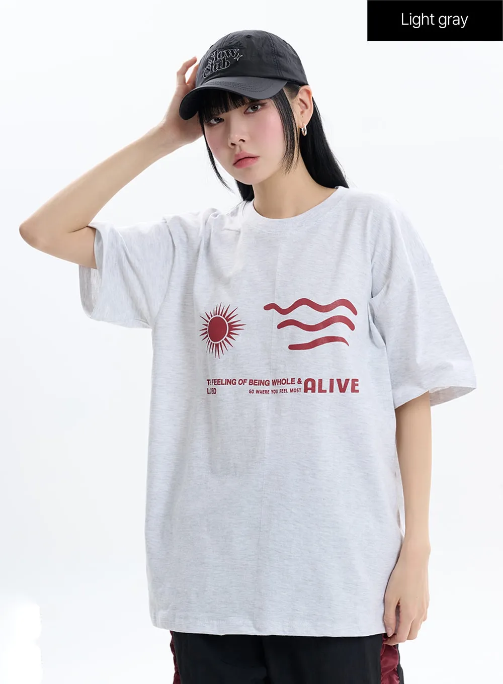 ALIVE Oversized T-Shirt IF413