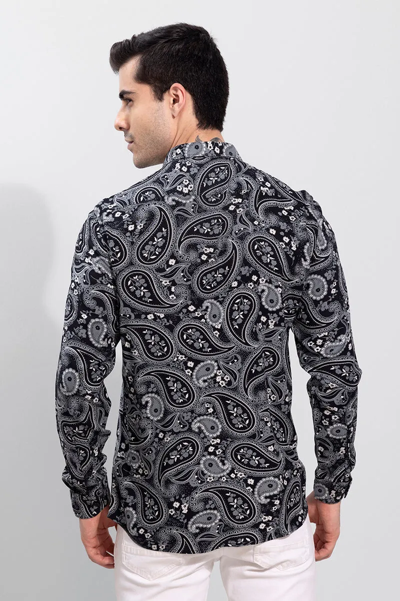 Allover Paisley Navy Shirt