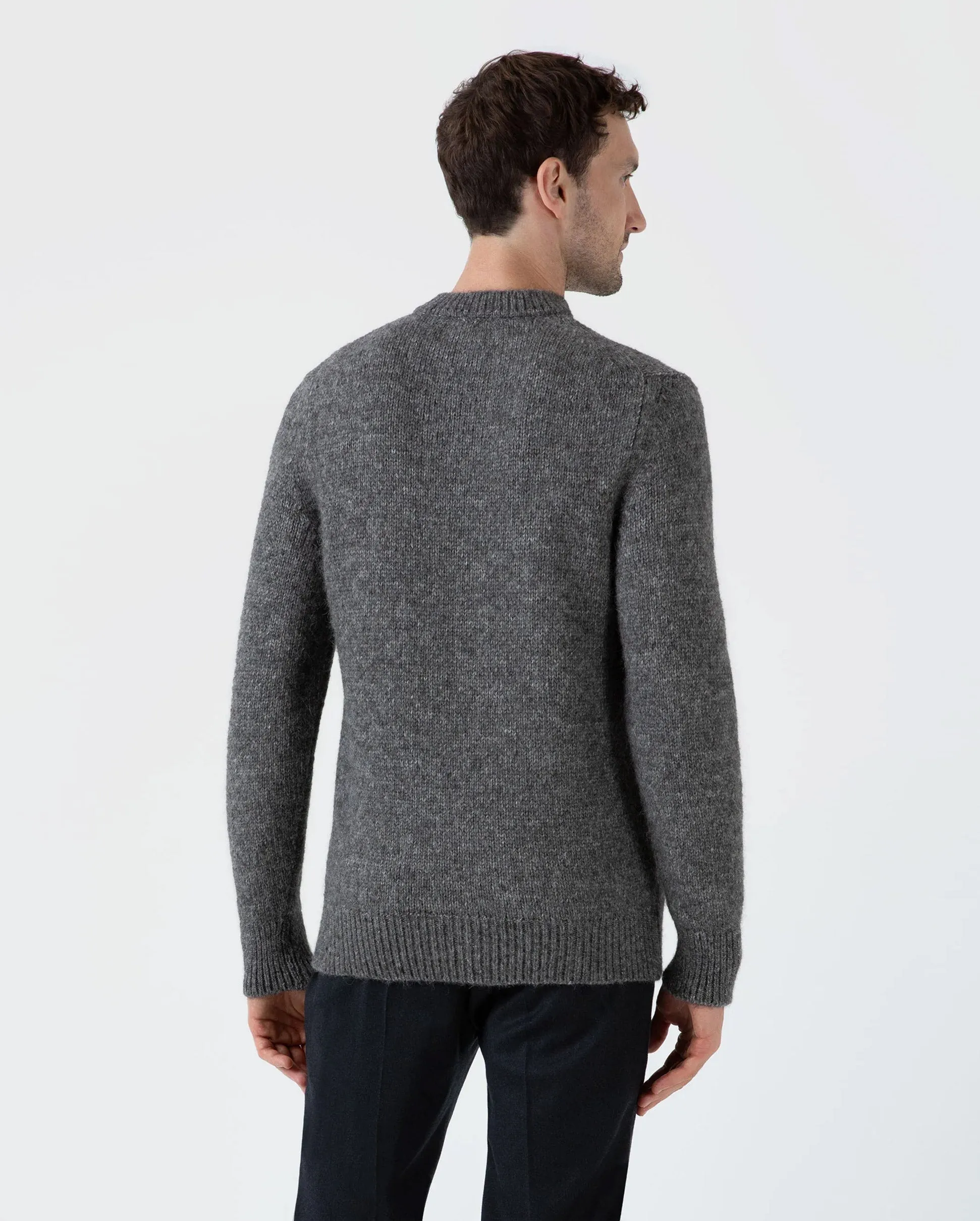 ALPACA BLEND JUMPER / CHARCOAL MELANGE