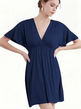 Batwing Sleeve Smock Summer Dress