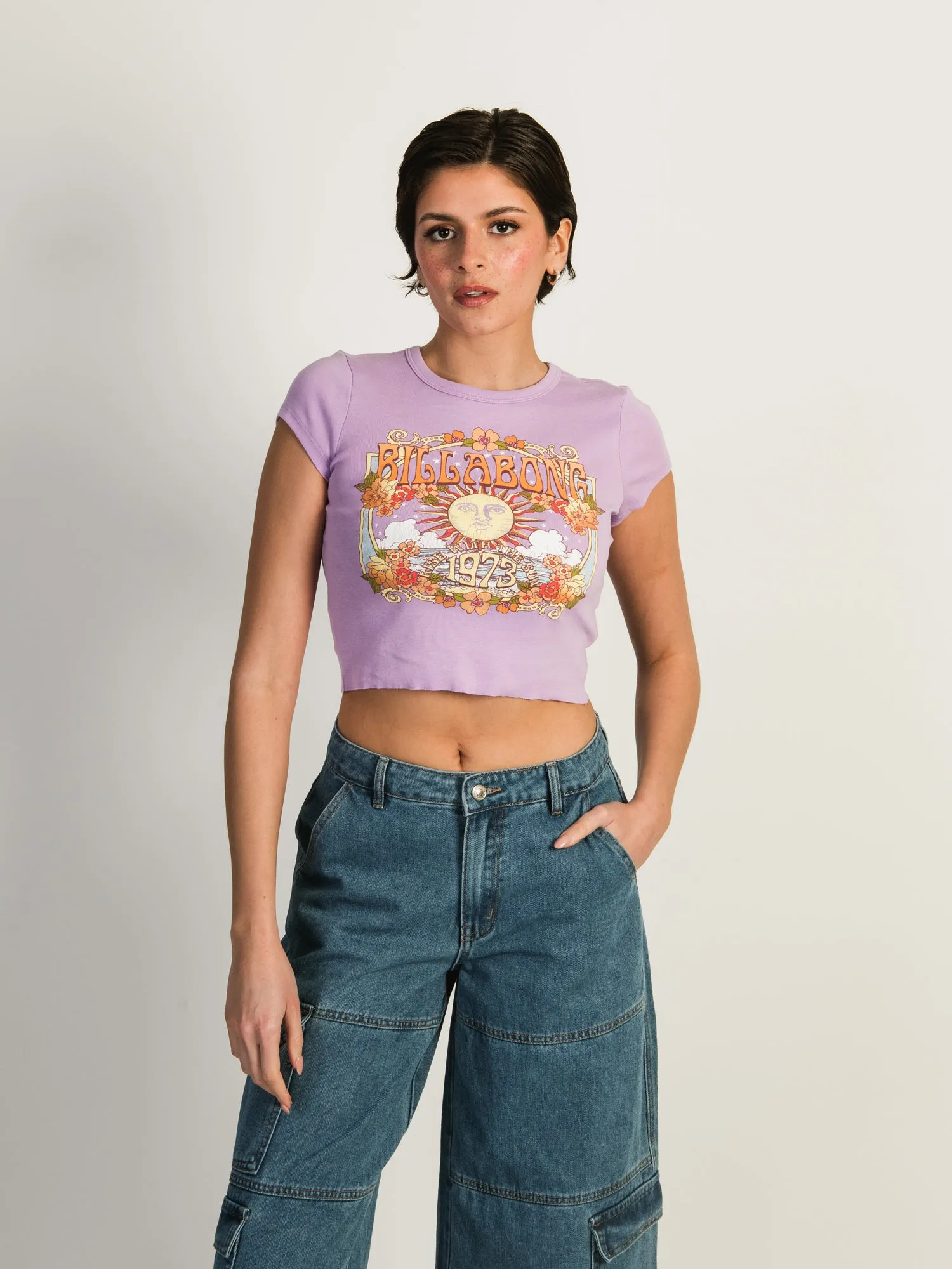 BILLABONG RISE WITH THE SUN CROPPED T-SHIRT