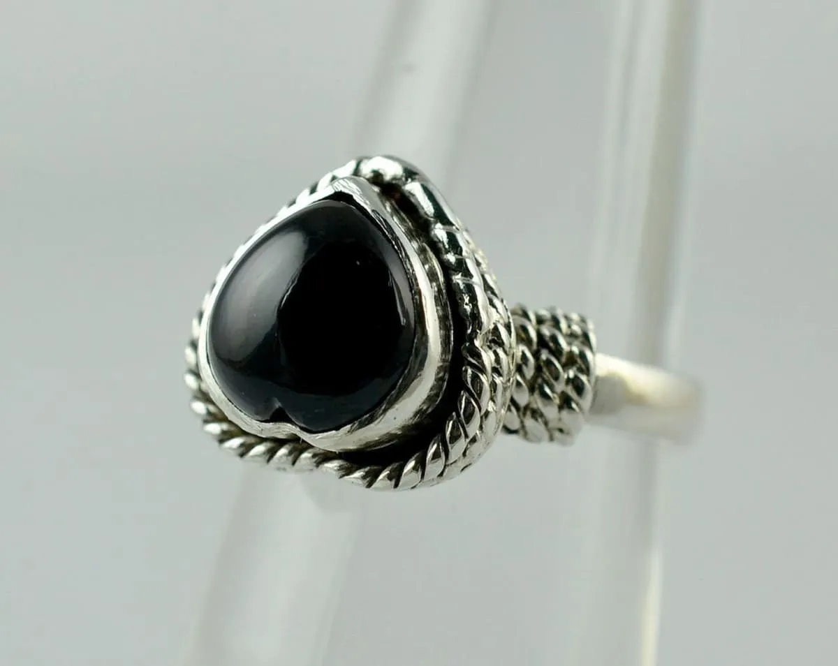 Black Onyx 925 Solid Sterling Silver Handmade Ring