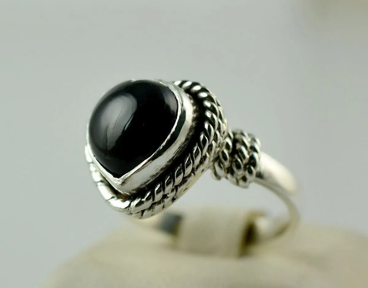 Black Onyx 925 Solid Sterling Silver Handmade Ring