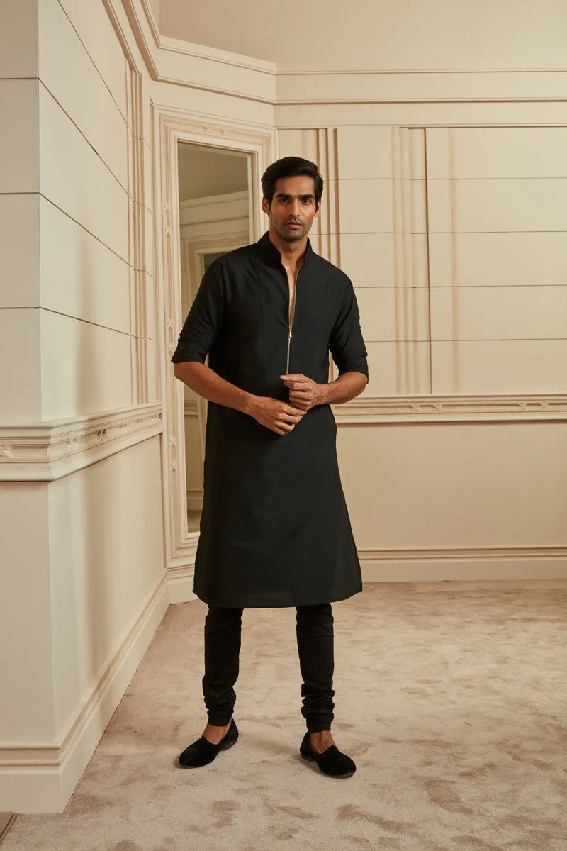 Black Single Kurta