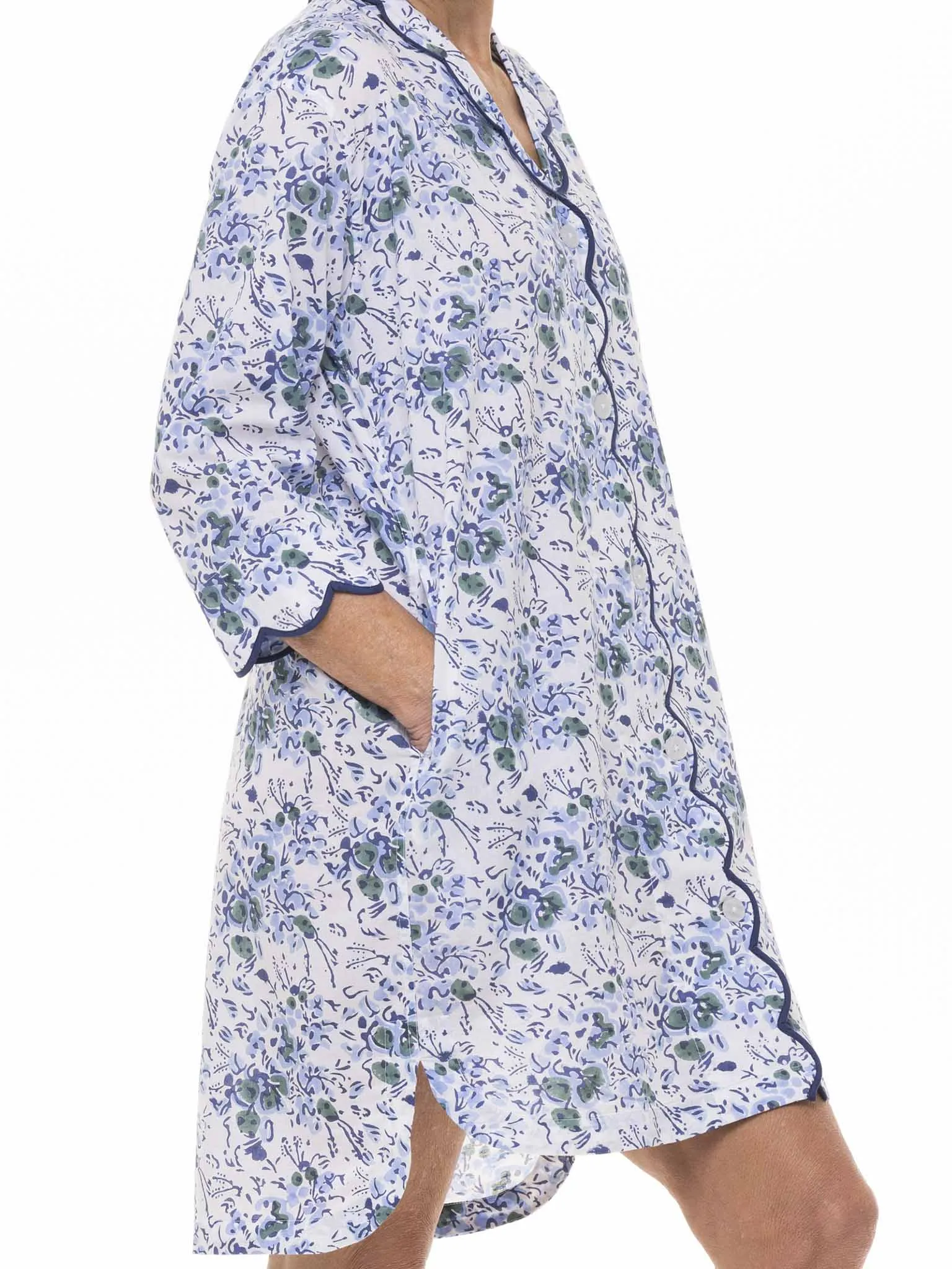 Blue Floral Nightshirt