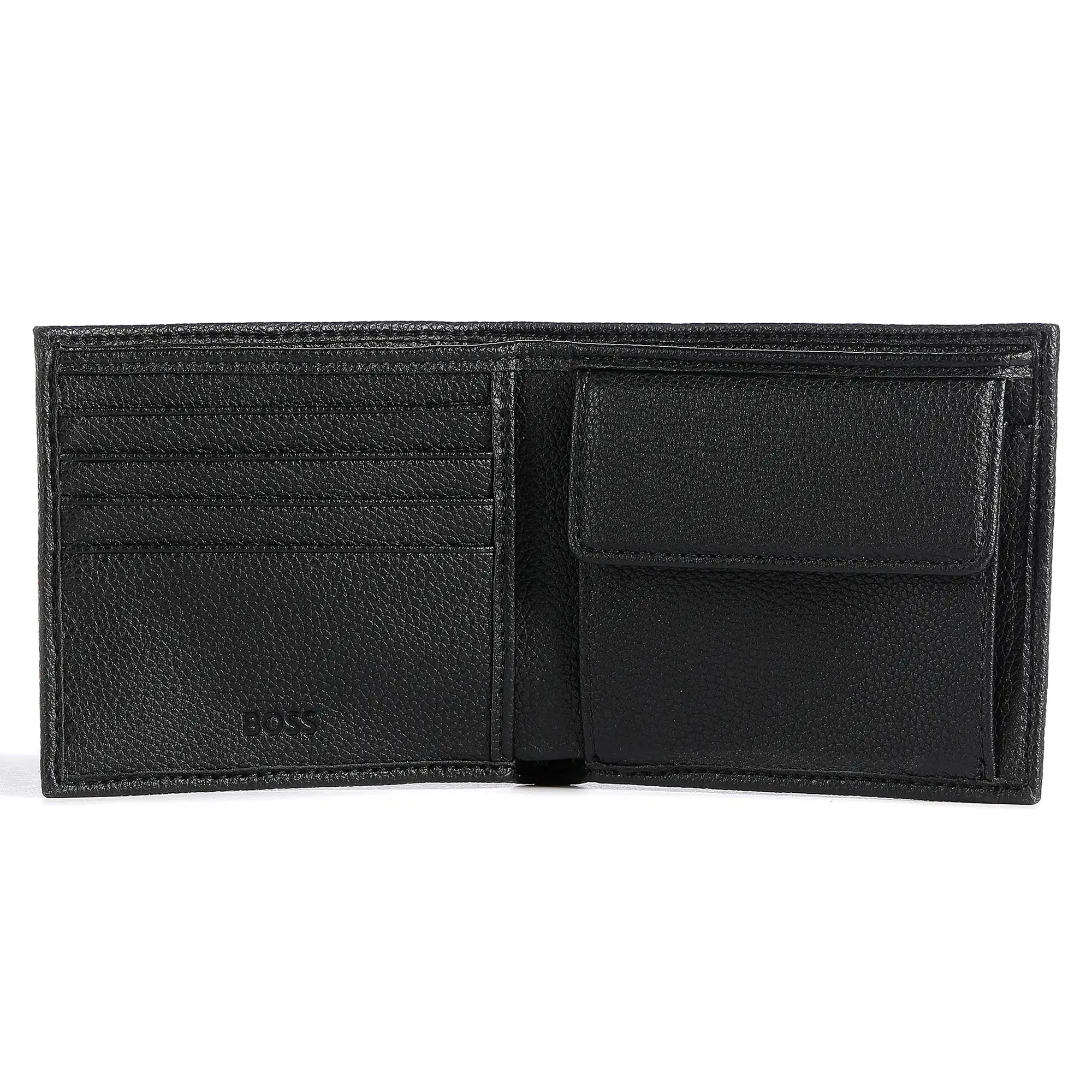 Boss Ray 4 Card & Coin Wallet - Black