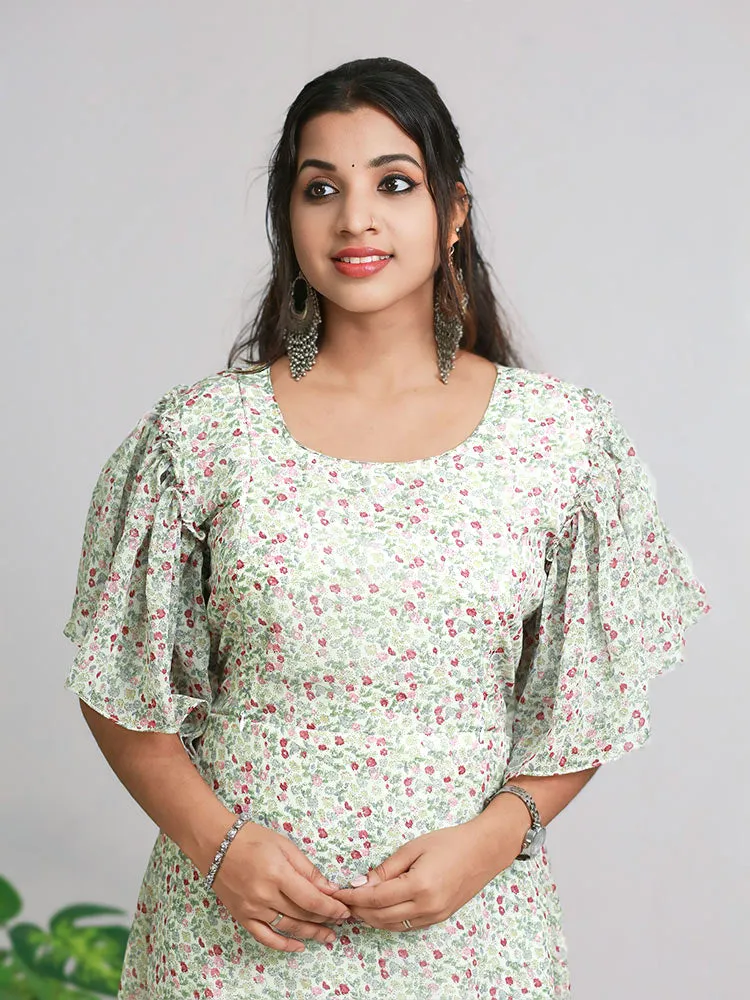 Butterfly Dreams: Chiffon Feeding Top- Only ₹494/-