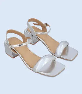 BW8902-SILVER-Women Formal Sandal Heels