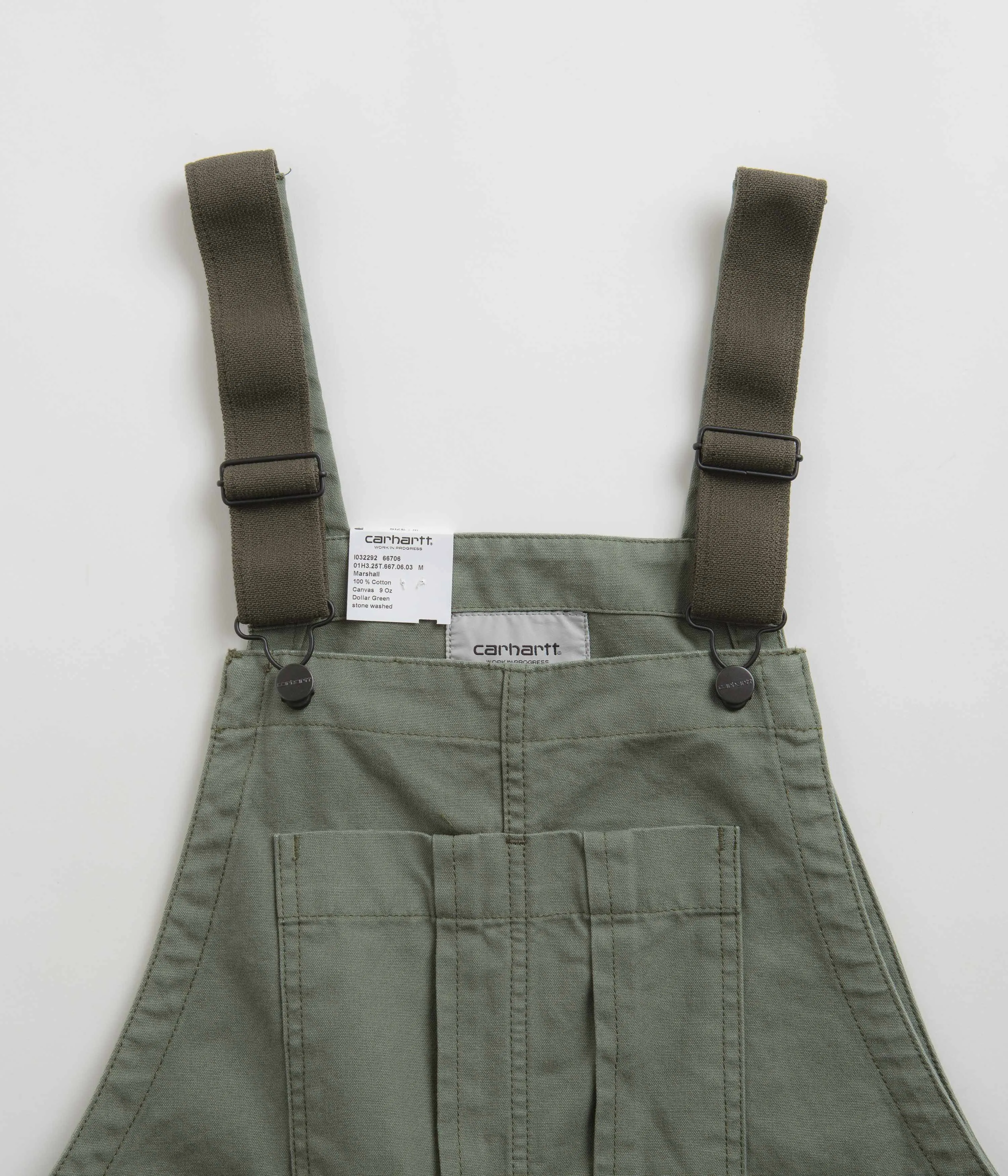 Carhartt Cargo Bib Overalls - Dollar Green