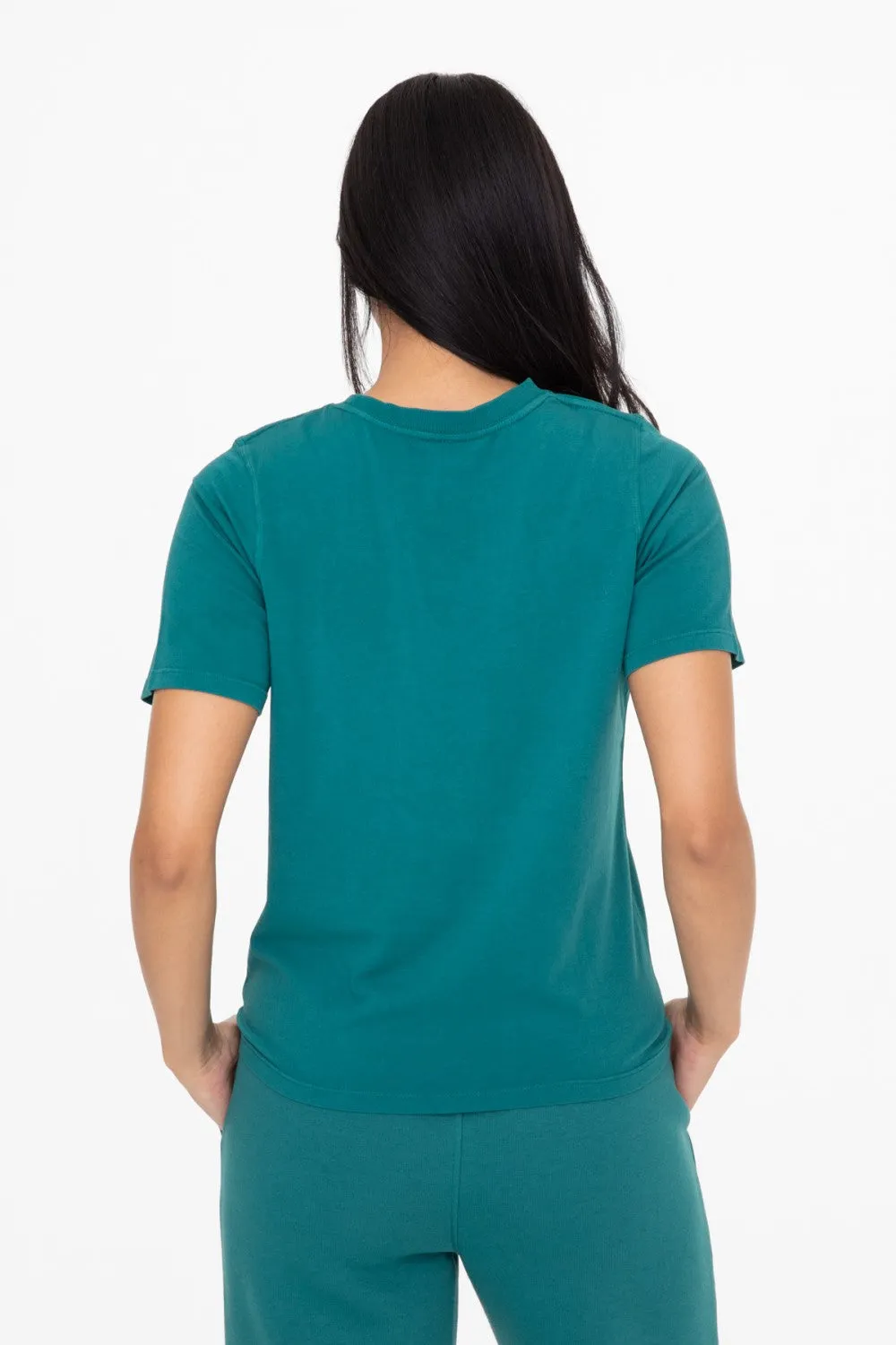 Classic Boxy Tee - Blue Palm