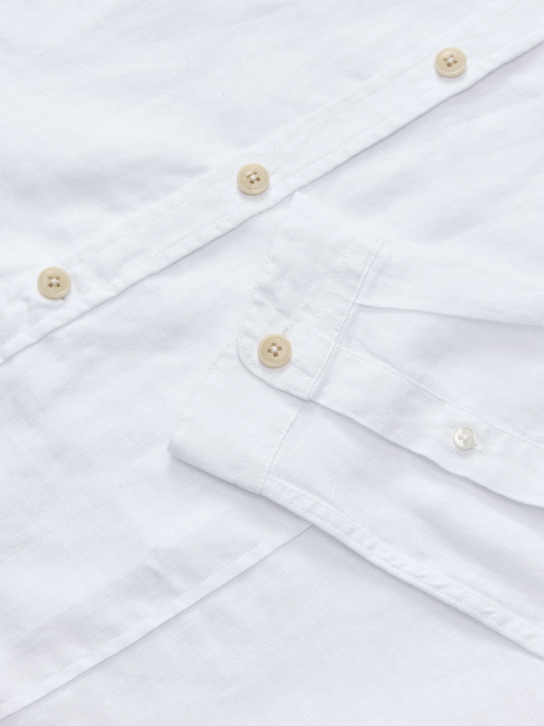 Collarless Ashcroft Shirt Bridford White