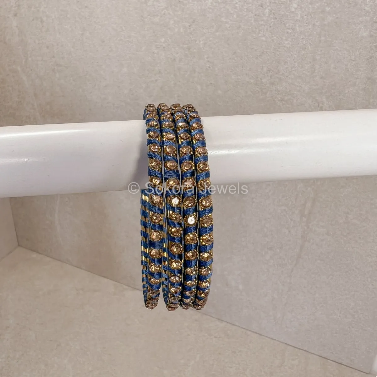 Coloured Thread Bangles