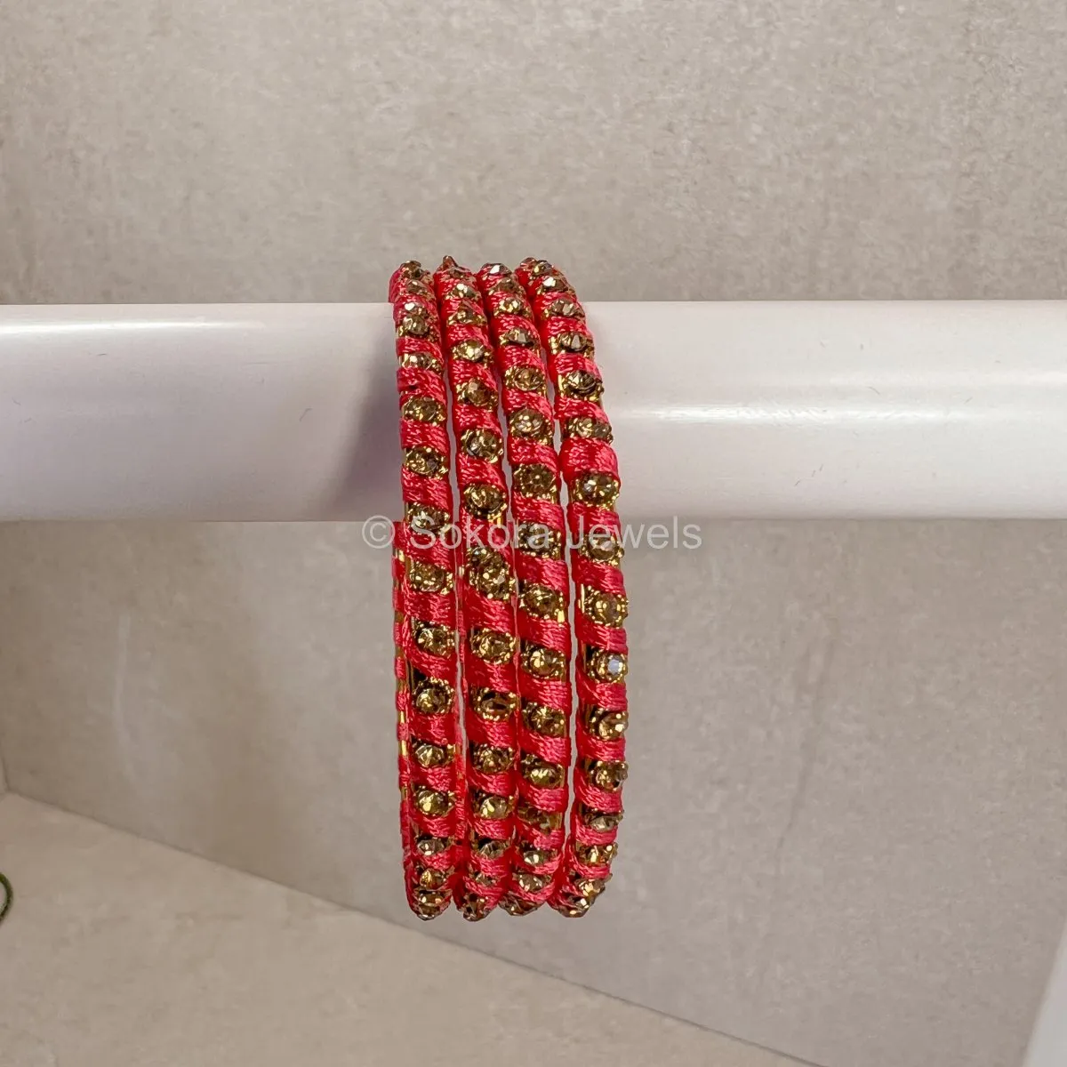 Coloured Thread Bangles