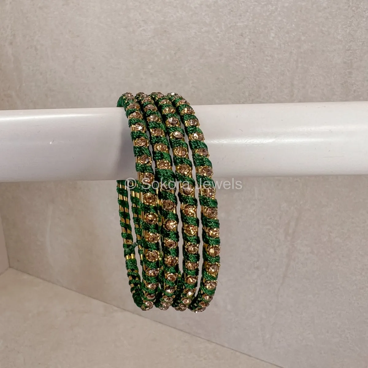 Coloured Thread Bangles