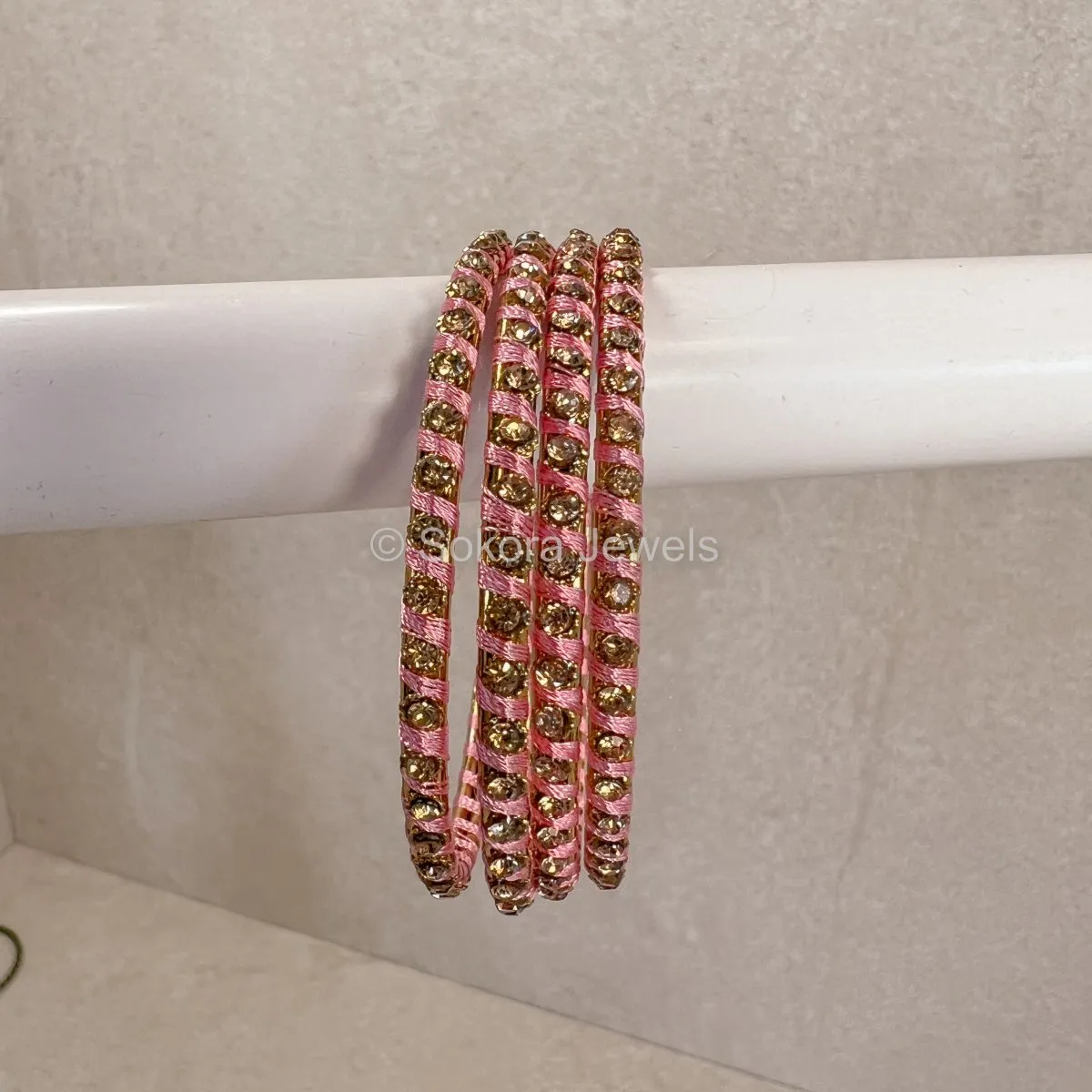 Coloured Thread Bangles