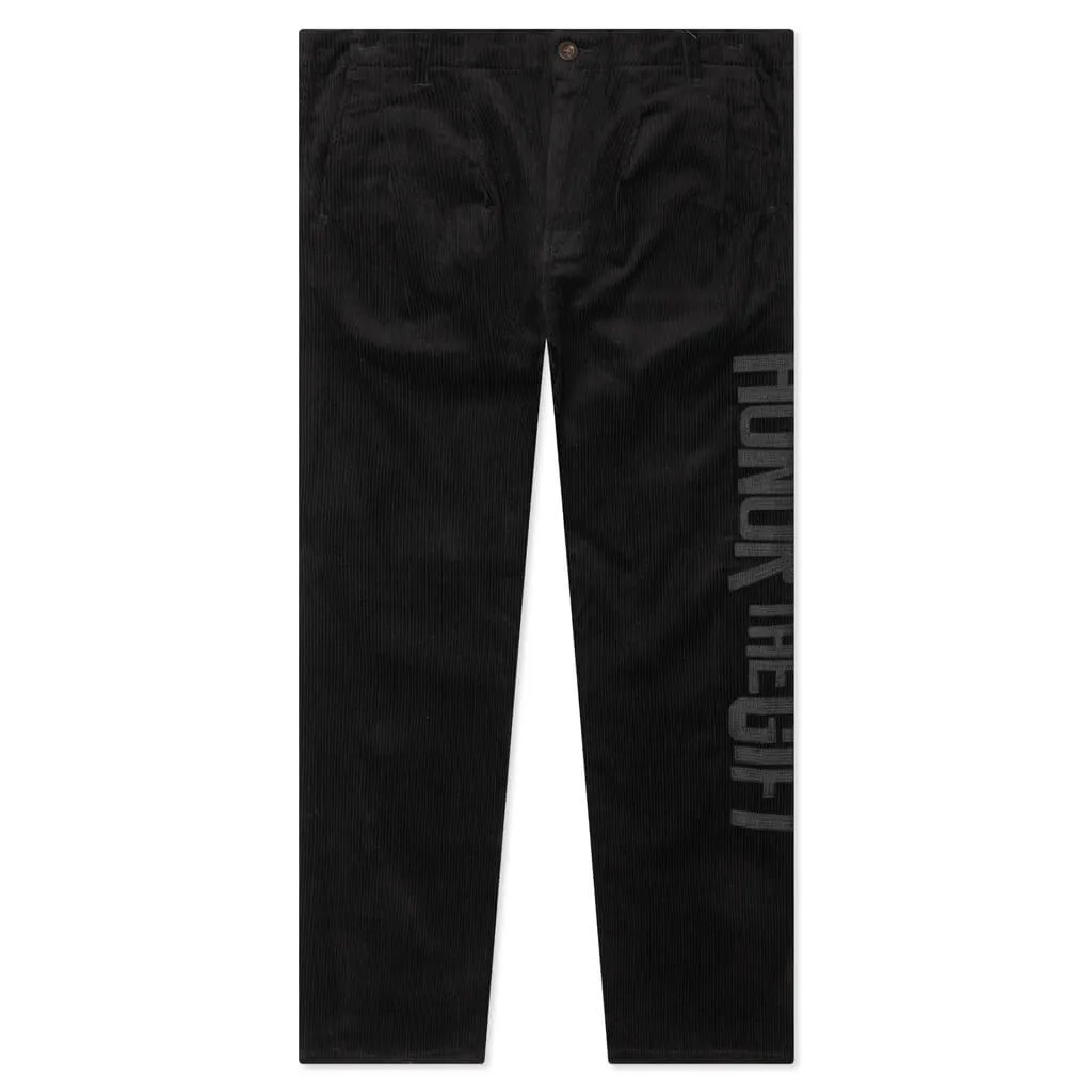 Corduroy Trouser Pant - Black