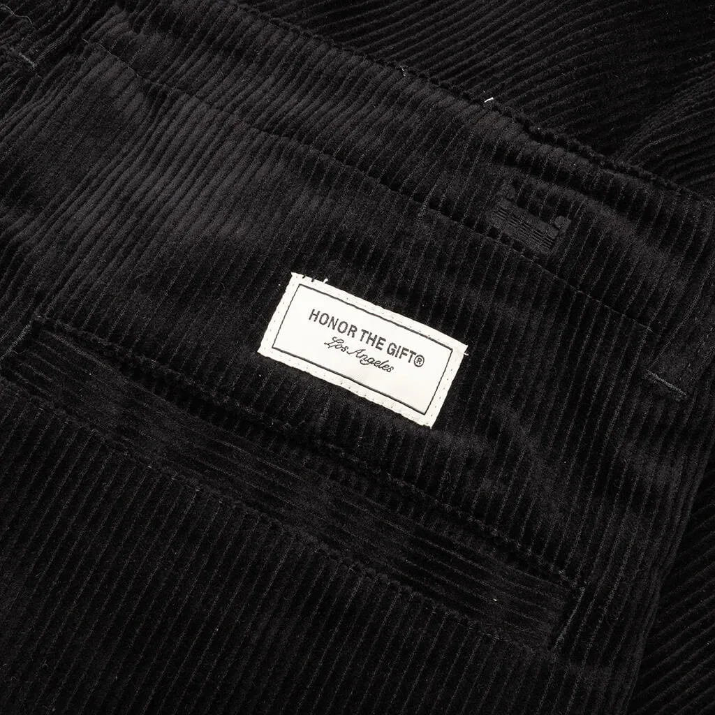 Corduroy Trouser Pant - Black