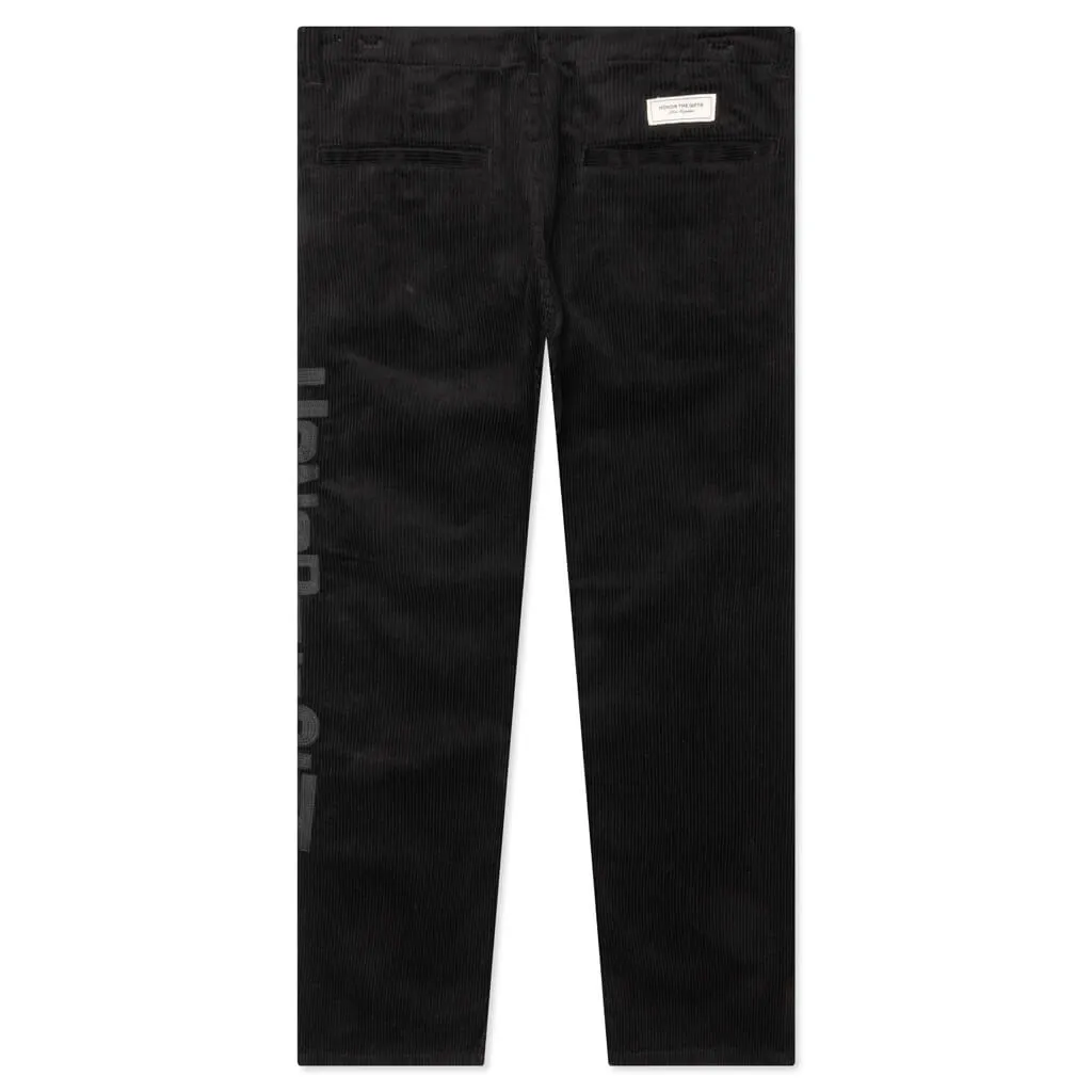 Corduroy Trouser Pant - Black