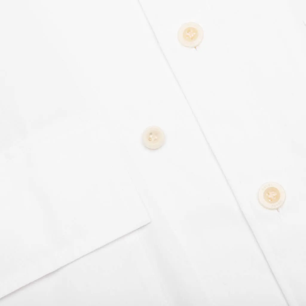 Cotton Poplin Shirt - White