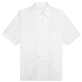 Cotton Poplin Shirt - White