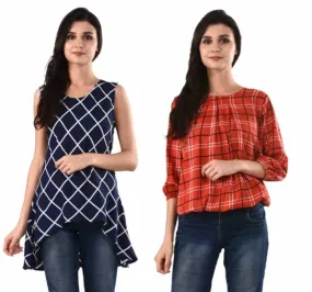 Crepe Combo Women's Tops