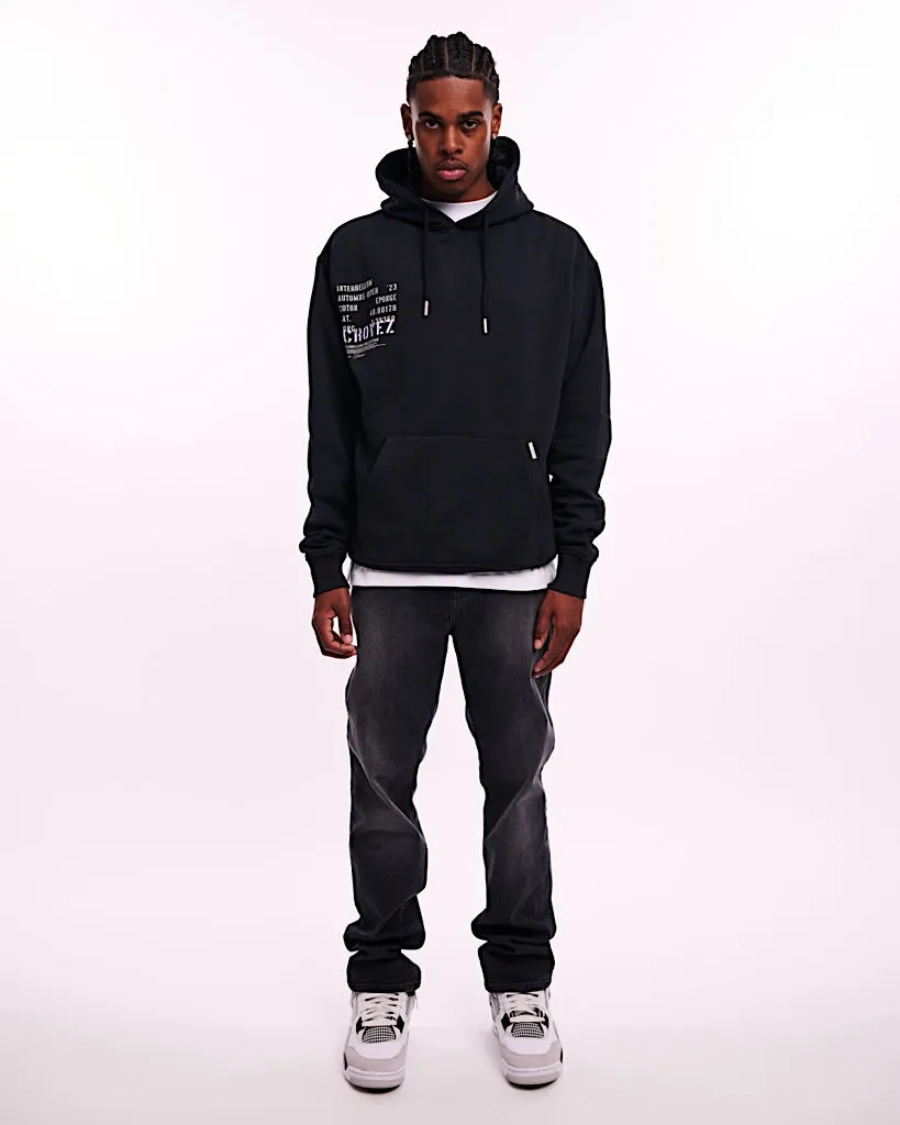 CROYEZ INTERBELLUM HOODIE - BLACK/PURPLE