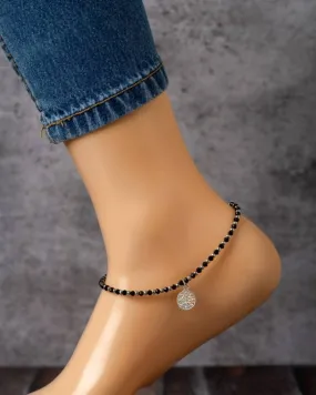 Crystel-Silver Anklet-Payal for WOMEN