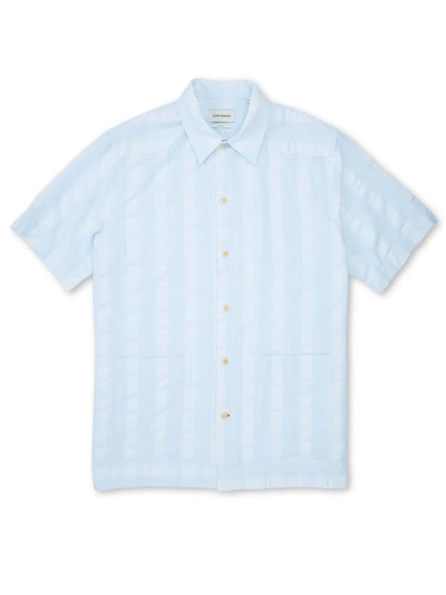 Cuban Short Sleeve Shirt Yardley Sky Blue