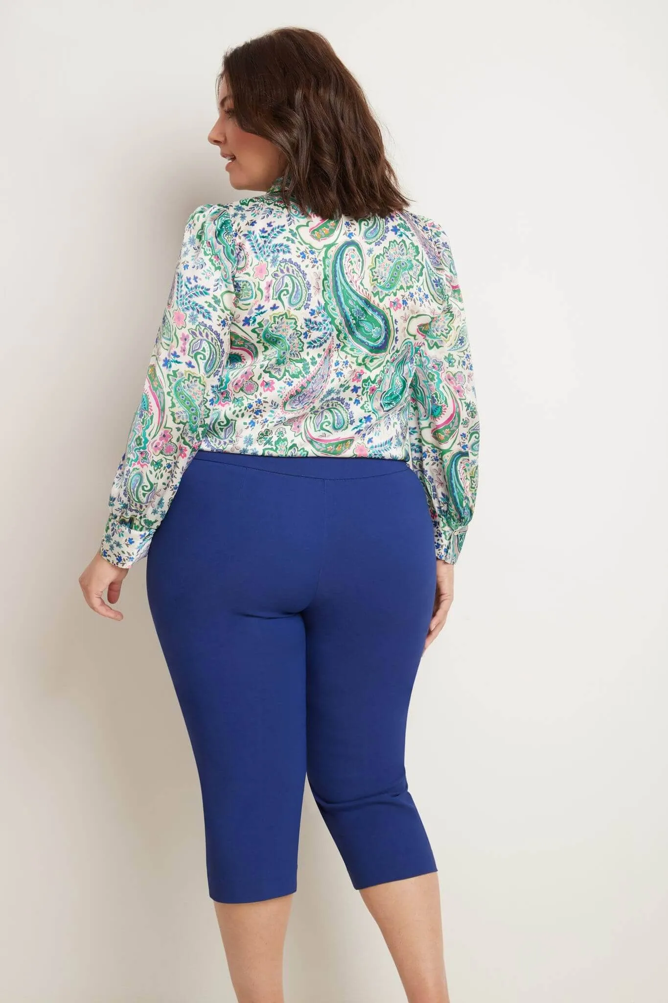 Curvy Capri with Flattering Wide Waistband