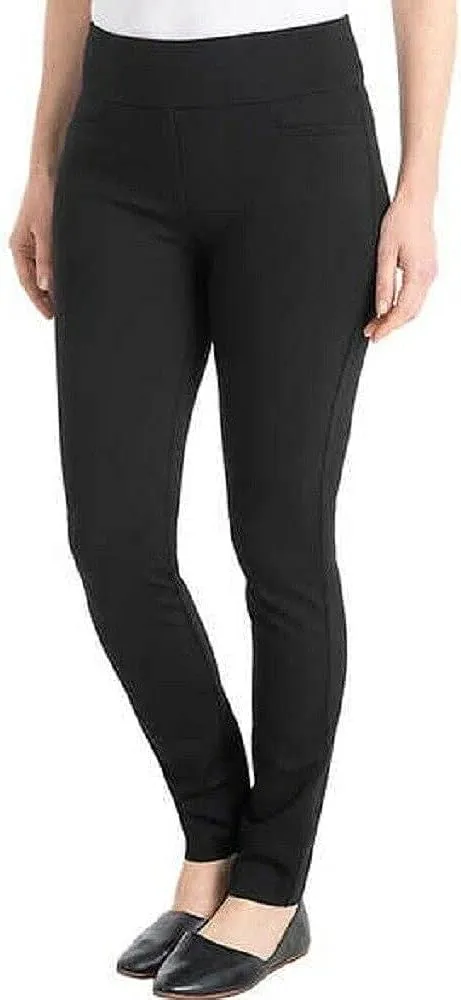 Dalia Women's Pull-On Ponte Pant With Built-in Tummy Control Panel