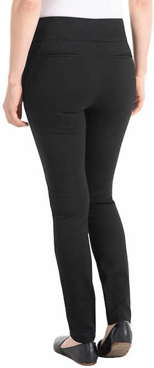 Dalia Women's Pull-On Ponte Pant With Built-in Tummy Control Panel