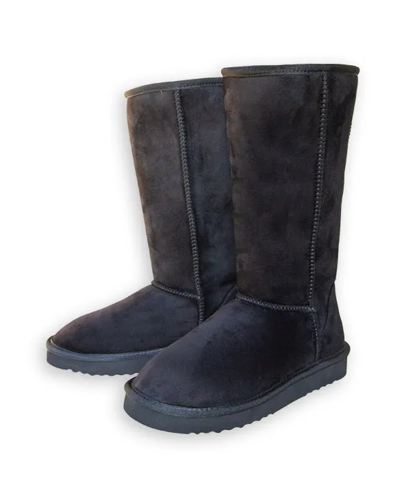 [Defective] Pawj Tall Boot | Black / Black Mink