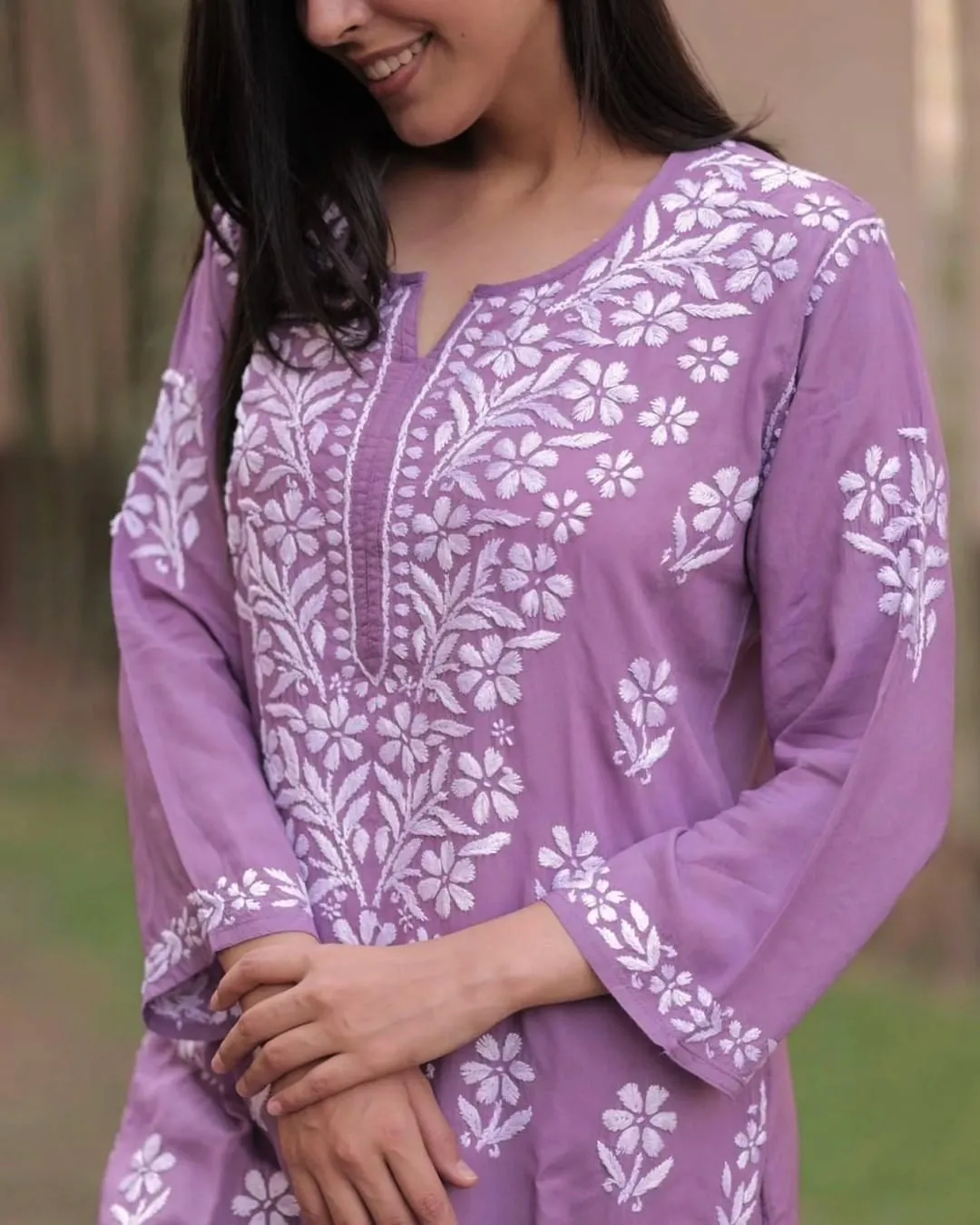 Dua Modal Premium Chikankari Kurti Set