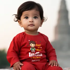 East Or West India Is The Best Baby Romper | Onesies w/ Custom Name