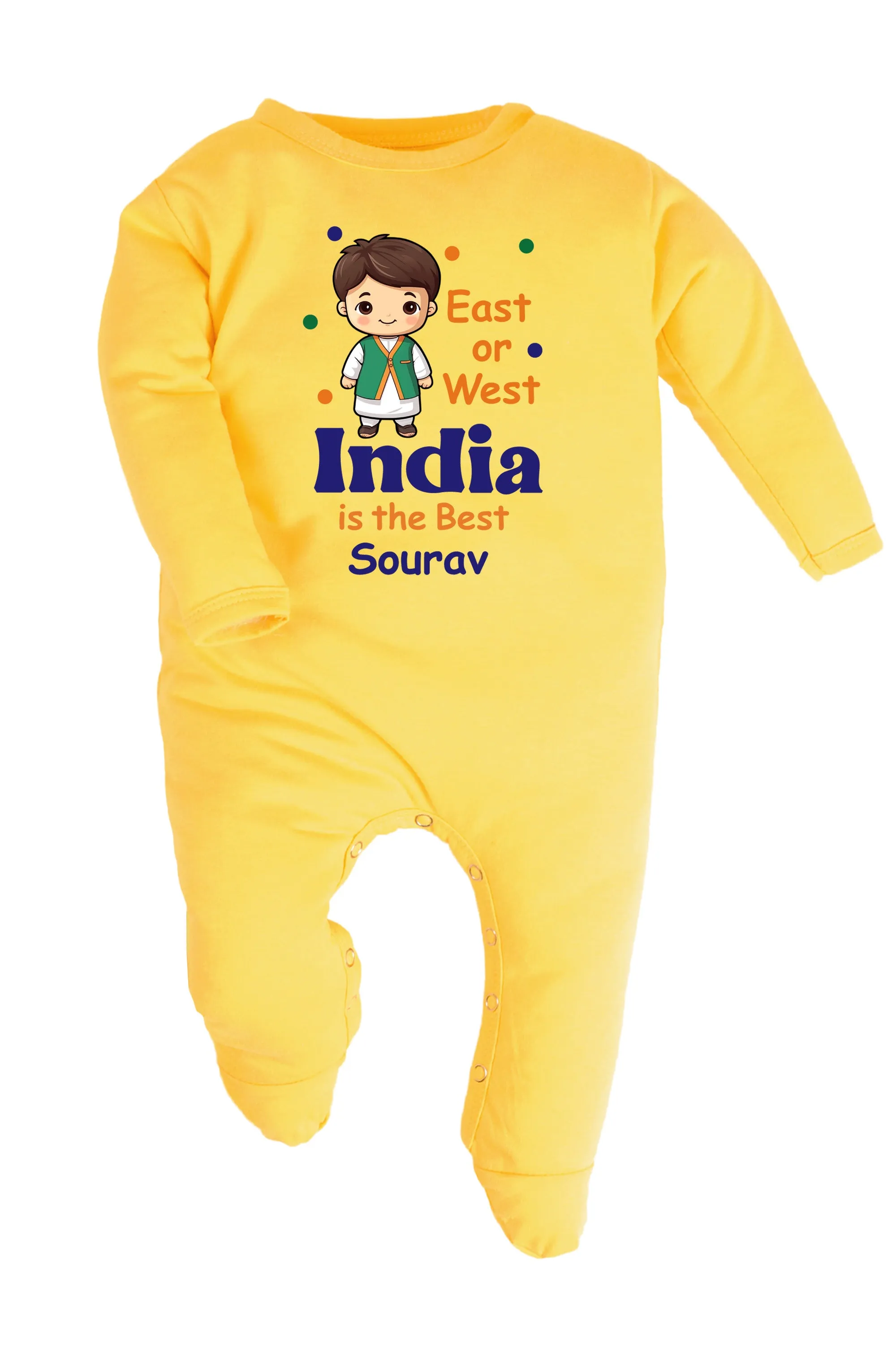 East Or West India Is The Best Baby Romper | Onesies w/ Custom Name