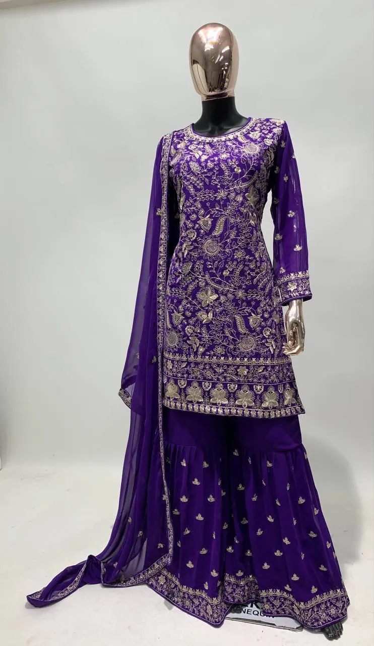 Embroidery Party wear Women's Suit