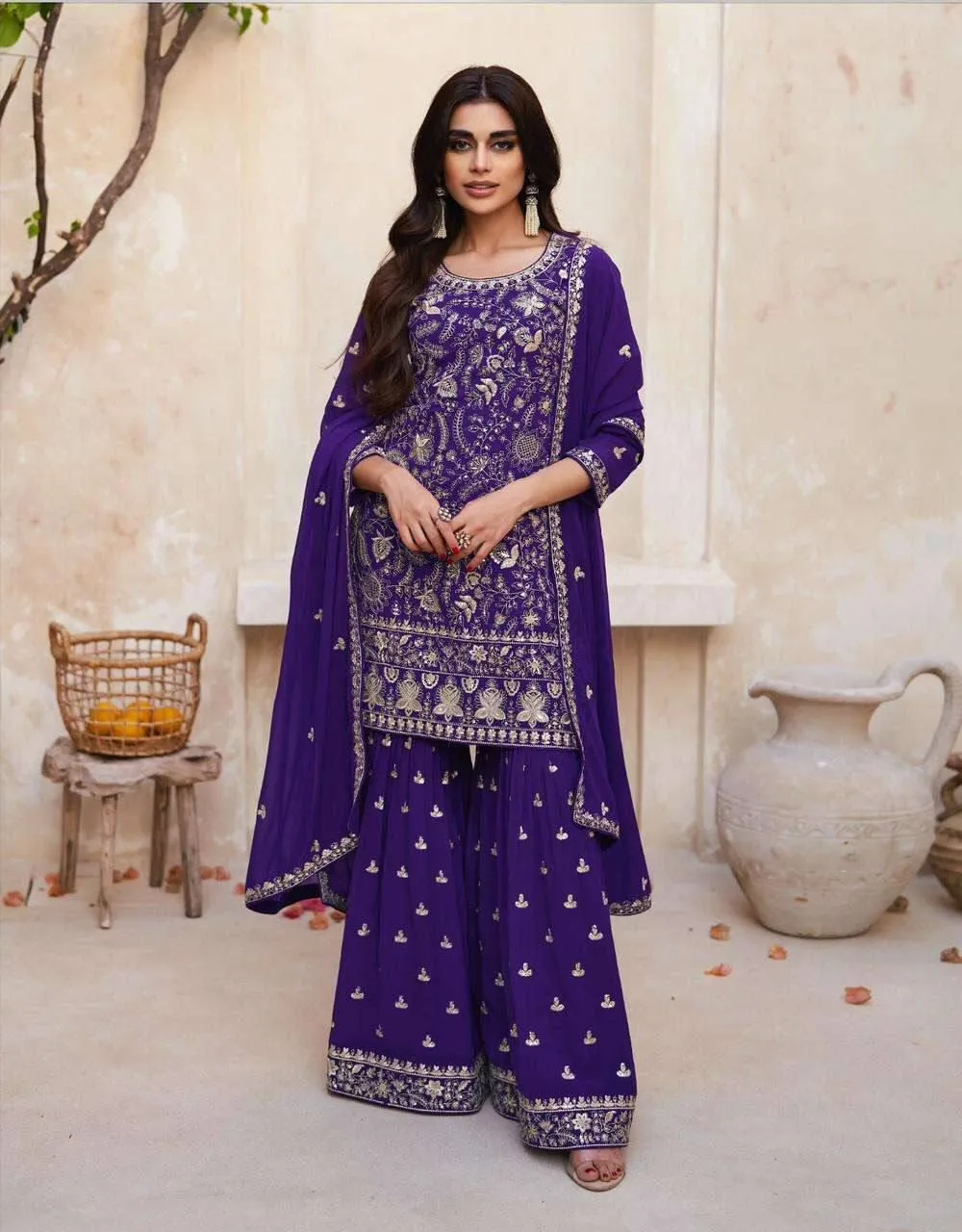 Embroidery Party wear Women's Suit