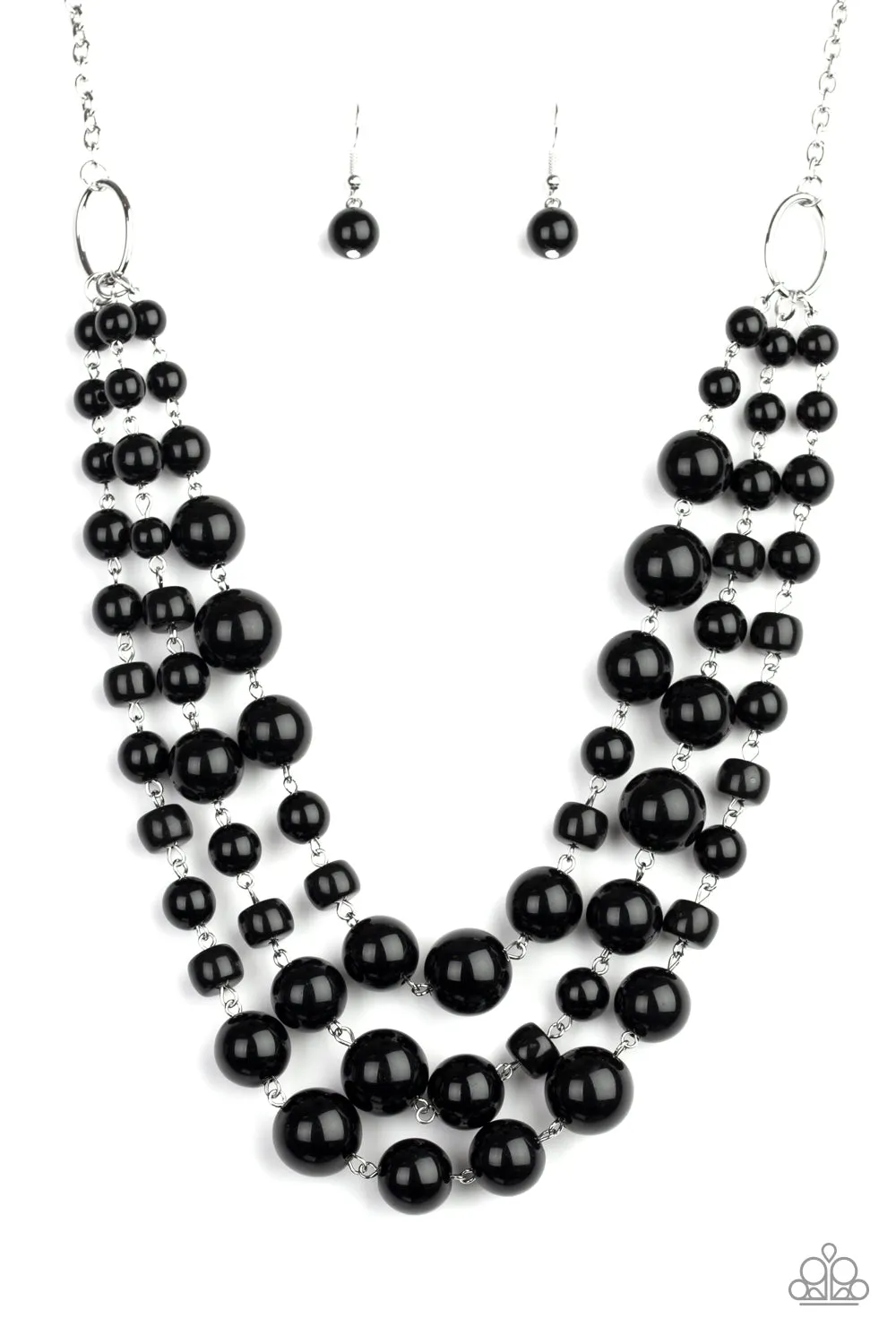 Everyone Scatter! - Black Paparazzi Necklace