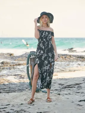 Fioralla Black Print Dress