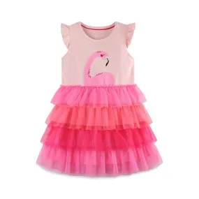 FLAMINGO Layered Tulle Dress