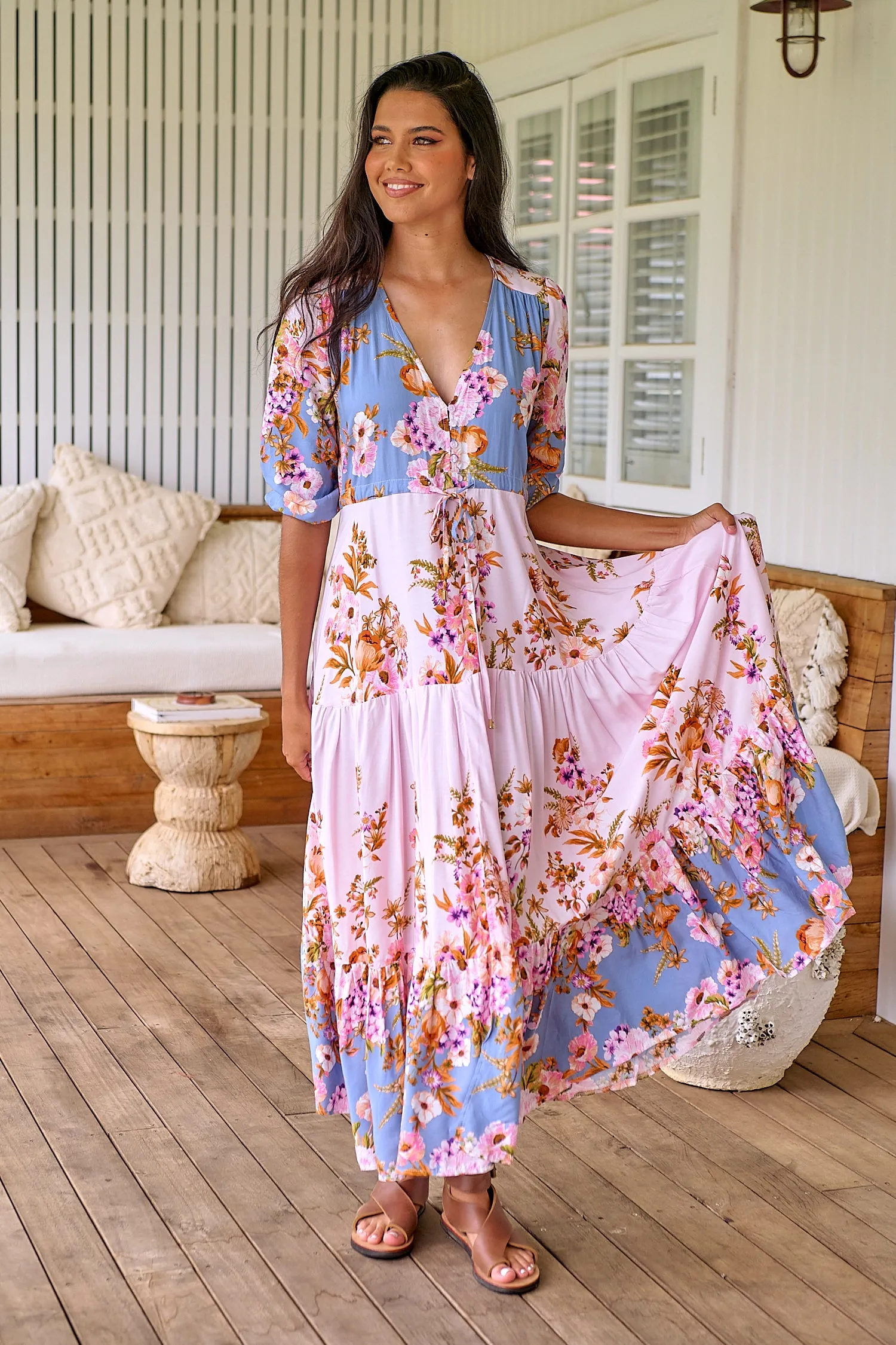 Georgie Maxi - Pink/Blue