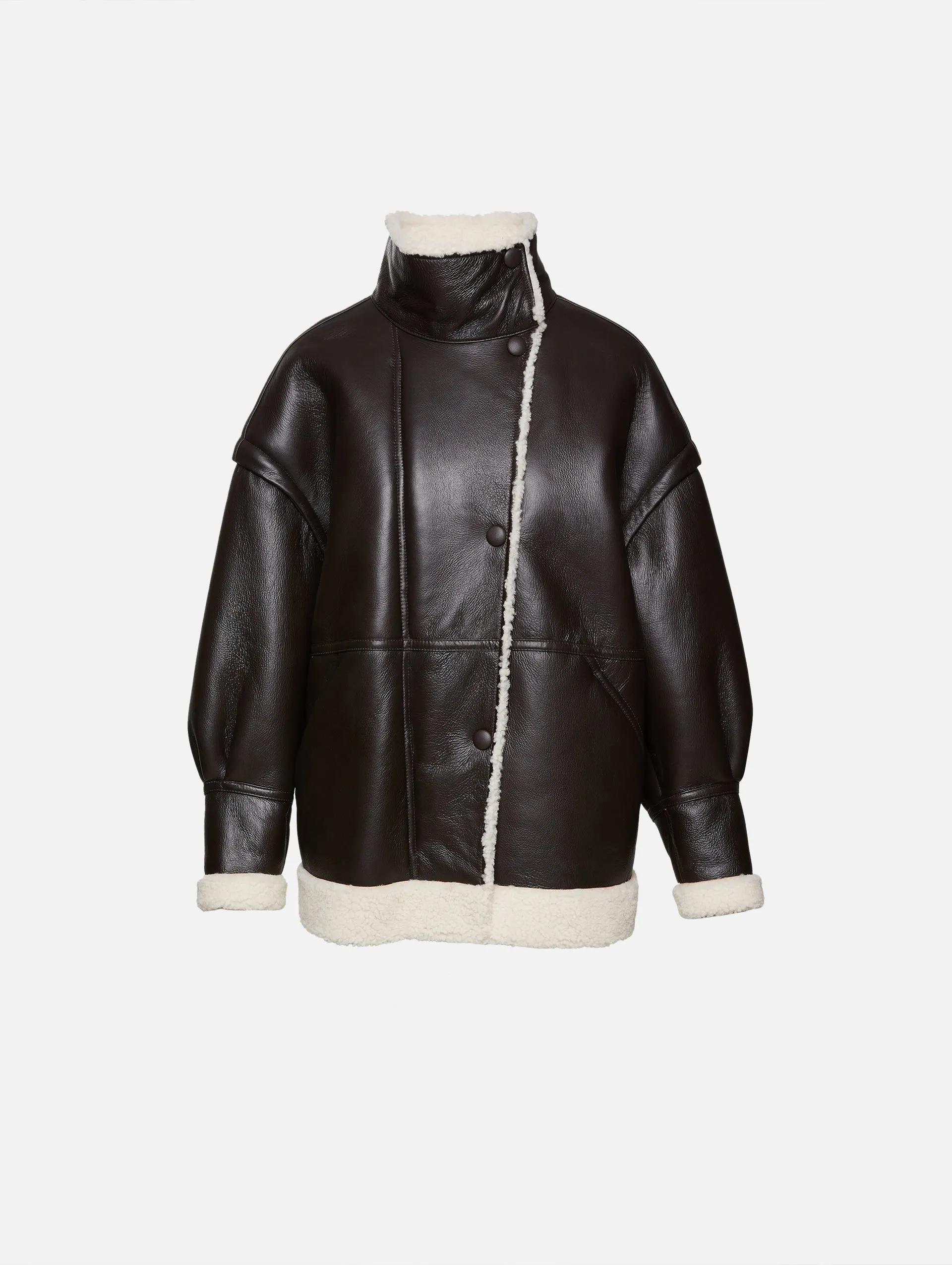 Halterneck Shearling Jacket