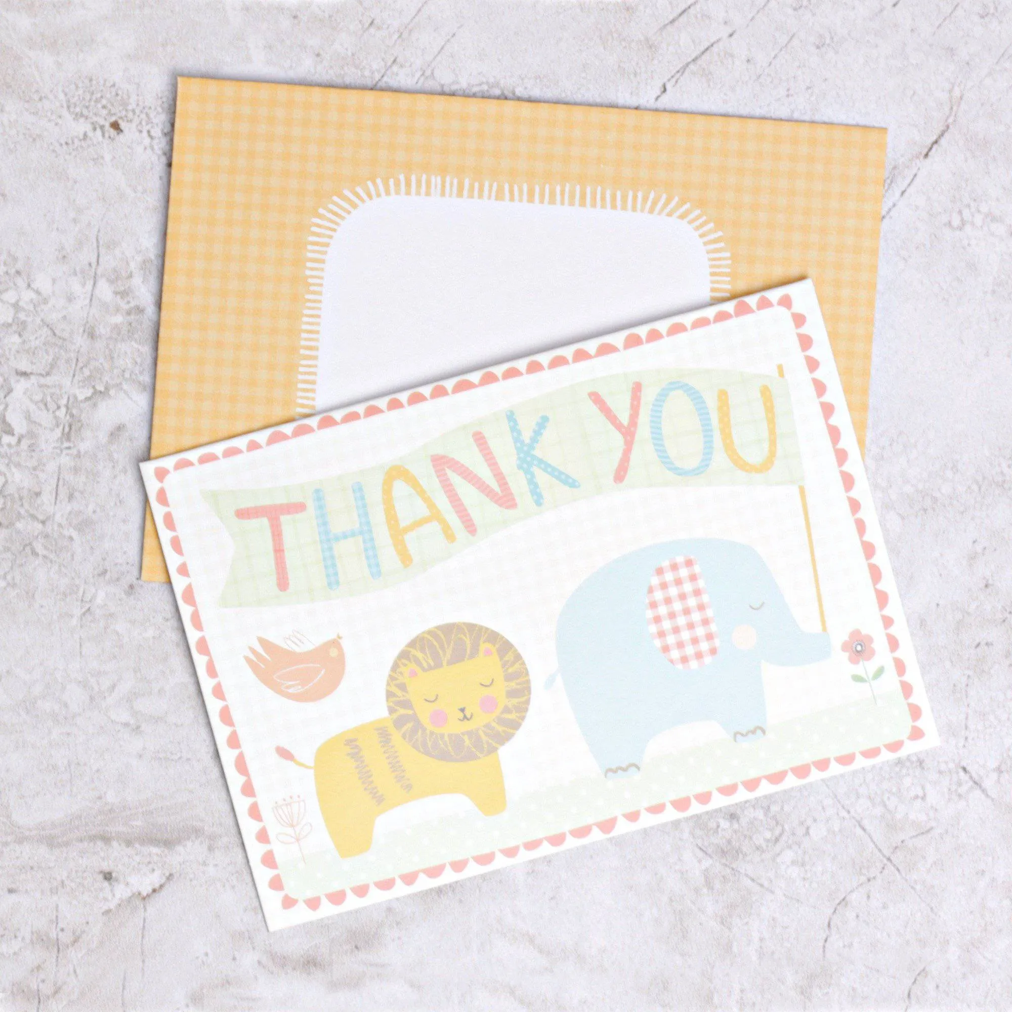 Happy Animal Thank You Cards